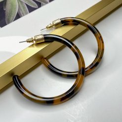 Risque Accessories TORTOISE Resin Hoops