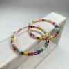 Risque Multi Beaded Hoops Accessories