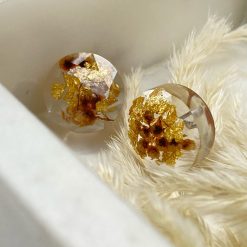 Risque GOLD Round Stud Earrings