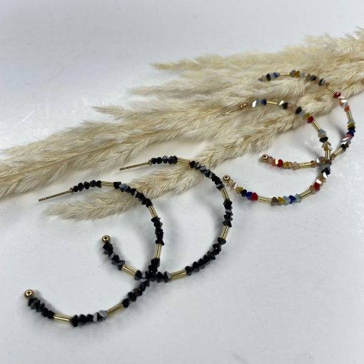 Risque Mix Beaded Hoops Accessories