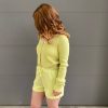 Risque Clothing EVVIE Cropped V Neck Cardigan