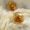 Risque GOLD Round Stud Earrings