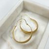 Risque Accessories Drop Hoop Earrings