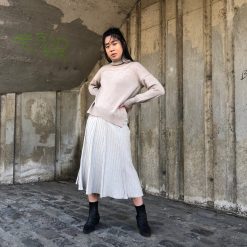 Risque ADORA Pleated Midi Skirt Clothing