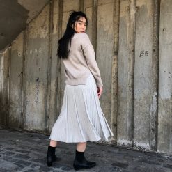 Risque ADORA Pleated Midi Skirt Clothing