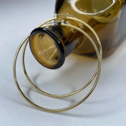 Risque Accessories Large Gold Hoops
