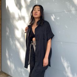 Luna Spring 2022 Collection DAKOTA Short Sleeve Linen Shirt