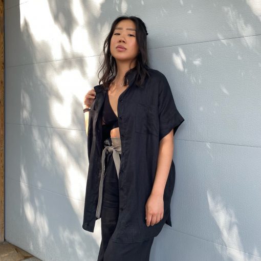 Luna Spring 2022 Collection DAKOTA Short Sleeve Linen Shirt