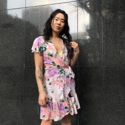 Luna IRIS Floral Wrap Dress