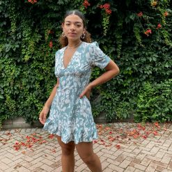 Risque SANTORINI V Neck Dress