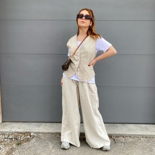 Risqué Clothing LENNA Linen Vest