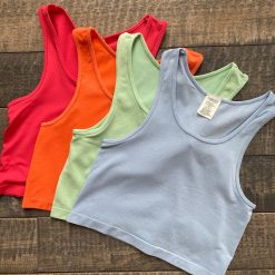 Coast To Coast Bamboo Crop Tank Top
