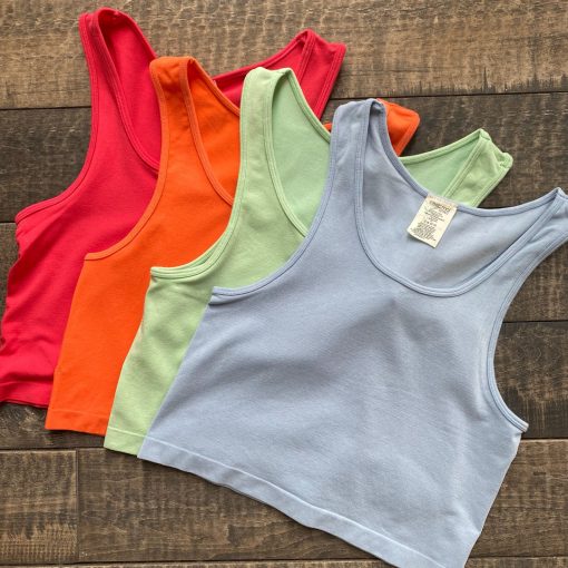 Coast To Coast Bamboo Crop Tank Top