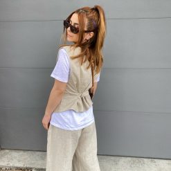 Risqué Clothing LENNA Linen Vest