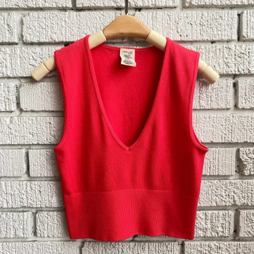 Coast To Coast Spring 2022 Collection Bamboo Deep V Ribbed Top