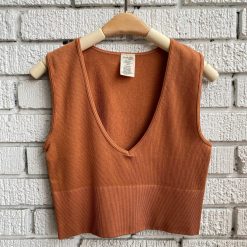 Coast To Coast Spring 2022 Collection Bamboo Deep V Ribbed Top