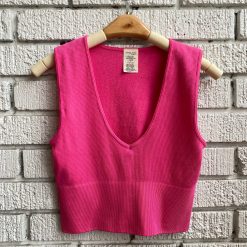 Coast To Coast Spring 2022 Collection Bamboo Deep V Ribbed Top