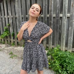Risque NAPA Floral Mini Dress Clothing