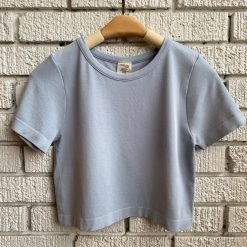 Coast To Coast Bamboo Short Sleeve Crop Top
