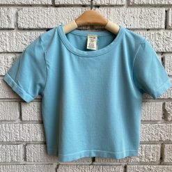 Coast To Coast Bamboo Short Sleeve Crop Top