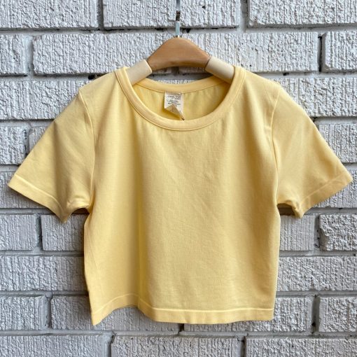 Coast To Coast Bamboo Short Sleeve Crop Top