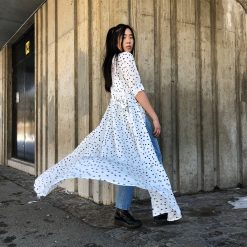 Luna JENNI Polka Dot Tie Kimono