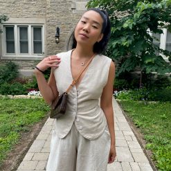 Risqué Clothing LENNA Linen Vest
