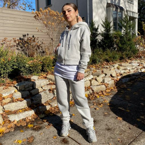 Luna GIRLFRIEND Crop Zip Hoodie Clothing