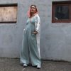 Risque BREEZE Plunge Smocked Jumpsuit