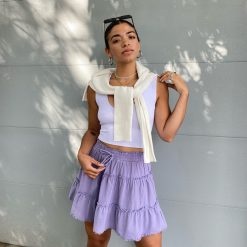 Risque DAISY Ruffle Mini Skirt