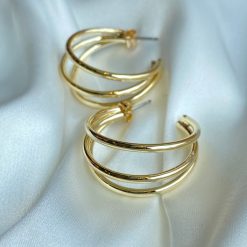 Risqué Clothing TRIPLE HOOP Earrings Accessories