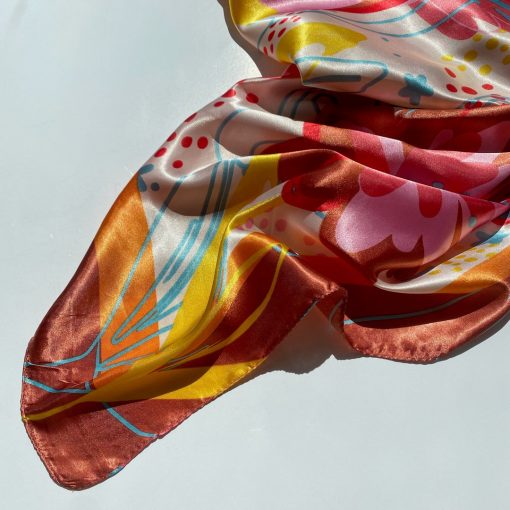 Risque FLORENTINA Poppy Floral Scarf