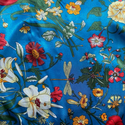 Risque Spring 2022 Collection LAGUNA Daisy Tulip Print Scarf