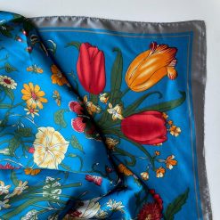 Risque Spring 2022 Collection LAGUNA Daisy Tulip Print Scarf