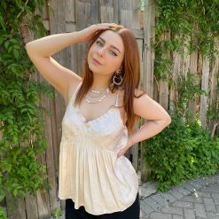 Risque Clothing ANTOINE Smocked Front Tank