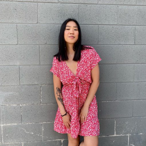 Risque NAPA Floral Mini Dress Clothing