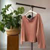 Risqué Clothing SERENA Waffle Scoop Neck Top