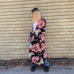 Risque CHANCE Floral Open Kimono Clothing