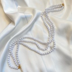 Risqué Clothing Triple Layer Pearl Necklace Accessories
