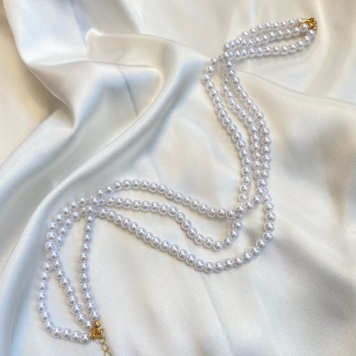 Risqué Clothing Triple Layer Pearl Necklace Accessories