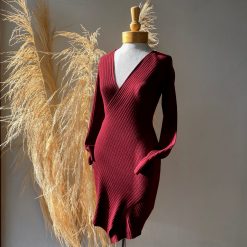 Risque LILLY Faux Wrap Knit Dress