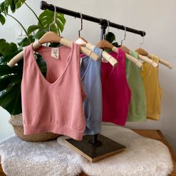Coast To Coast Bamboo Crop Racerback Tank Clothing