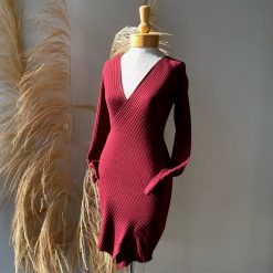 Risque LILLY Faux Wrap Knit Dress