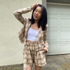 Risque YARA Plaid Shorts Clothing