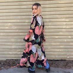 Risque CHANCE Floral Open Kimono Clothing