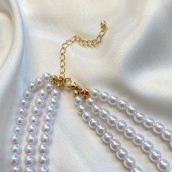 Risqué Clothing Triple Layer Pearl Necklace Accessories