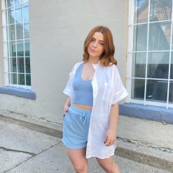 Luna Spring 2022 Collection DAKOTA Short Sleeve Linen Shirt