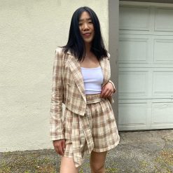 Risque YARA Plaid Shorts Clothing