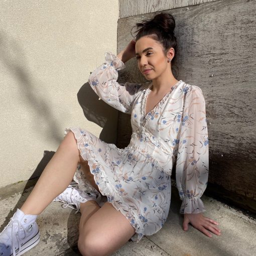 Risque KARRY Backless Floral Dress