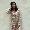 Risqué Clothing YARA Plaid Crop Jacket